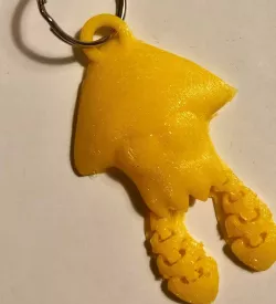 Articulated inkling remix with keychain loop
