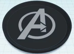 Avengers Logo Dual Color Coaster