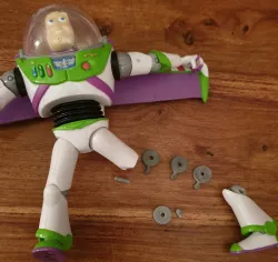 Buzz Lightyear knee repair