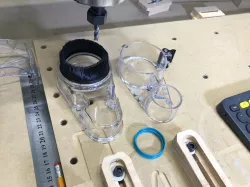 Coupling for the Carbide3D: Sweepy - The Dust Boot That Sucks
