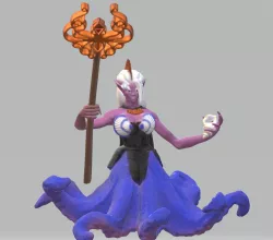 Dark Octopusfolk Priestess