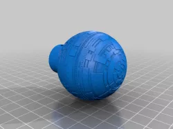 Deathstar and golfball doorknobs for 7mm 1/4 inch shaft