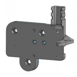 Ender 3 - compact Hemera mount plate with BLTouch