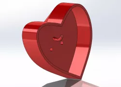 Heart hanger for clothes and keys.