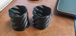 Helical box with lid