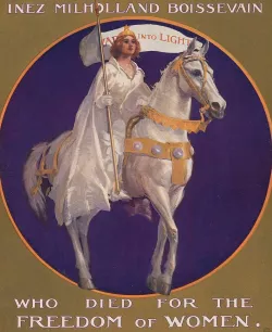 Inez Milholland Boissevain Art Nouveau Lithophane