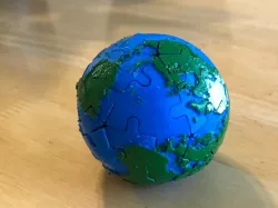 Interlocking Earth Puzzle