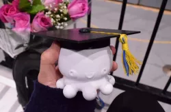 Kawaii Octopus Is Graduating! - Container w/ Top