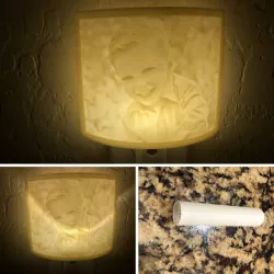 Litho Light Bulb Tube Shade V1