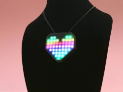 NeoPixel LED Heart Necklace