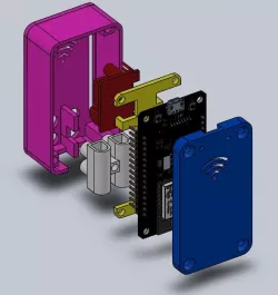NodeMCU v3 LoLin case with mini PSU