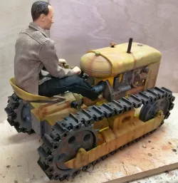 Oliver Cletrac inspired chain tractor