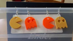 Pacman and Ghost earrings