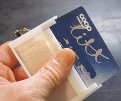 Sliding card holder