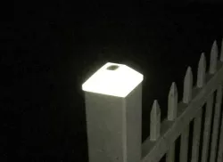 Solar Light for 4x4 Vinyl Fence Post