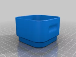 Square stackable bins, various sizes