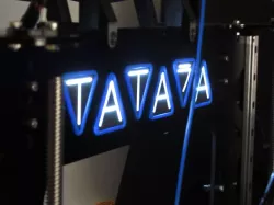 Tatara logo LED backlight
