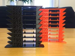 Temp tower PLA, PETG, ABS