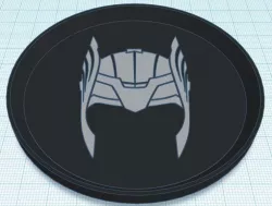 Thor Helmet Coaster Dual Color