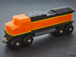 Toy Train BNSF locomotive BRIO / IKEA compatible