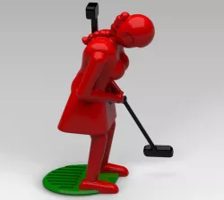 Tricky Table Golf Female golfer Lara