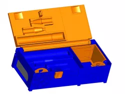 TS-80 Soldering Iron Battery Case for the Stanley 014725R organizer Lager Version with USB Cable Storage (REMIX)
