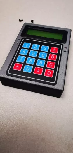 Universal box that fits 2X16 LCD display, 4X4 or 3X4 Matrix keypad and NODEMCU ESP8266