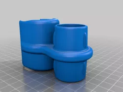 Vacuum cleaner attachment holder for 35mm tube