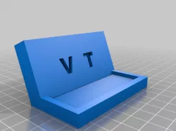 Virginia Tech business card holder