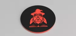 WIZARD THEMED DICE TRAY, 7 POCKETS 