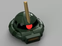 Zaku II Commander Helmet - Gundam