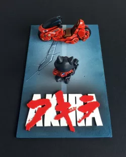 Akira poster diorama (base only)