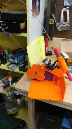 Auto Jigging Hook Setting Tipup box set