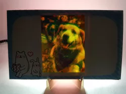 Color Photo Lithophane : Dog