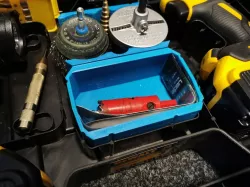 Dewalt battery stand-in as box
