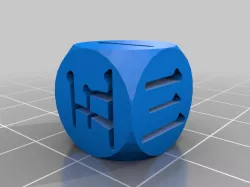 Dice with japanese numbers