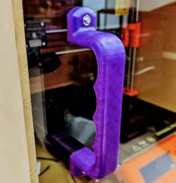 Door handle for 3D printer enclosure