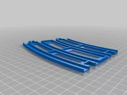Double track outer PlaRail for quad track