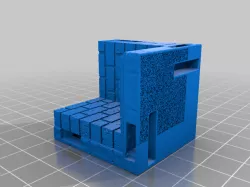 Dungeon Tile: Cobblestone Corner Wall #1