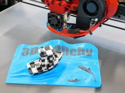 gMax 2 - 3D Benchy Holder with Sharks!