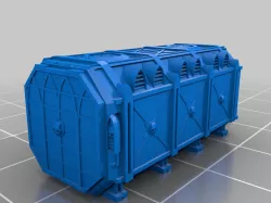 Gothic Cargo Containers compatible with Titanicus (filled)
