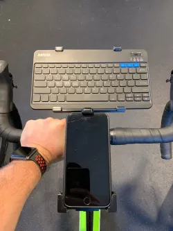 Keyboard Mount - fits to Wahoo bike CPU mount - Great for Zwifting