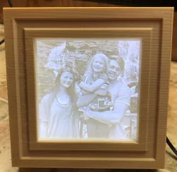 Lithophane Frame for framed print 100mm x 100mm
