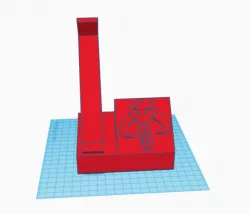 Mandalorian broken face piece stand