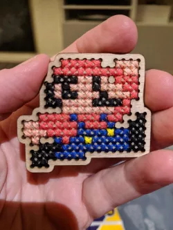Mario simple crossstitch