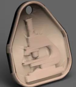 Microscope keychain