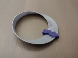 Mobius strip with arrow