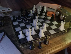 Modern Medieval Low-Poly Chess Set