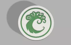 MtG The simic Combine symbol Coin and Keychain