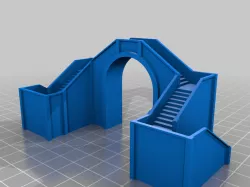 N Scale foot bridge